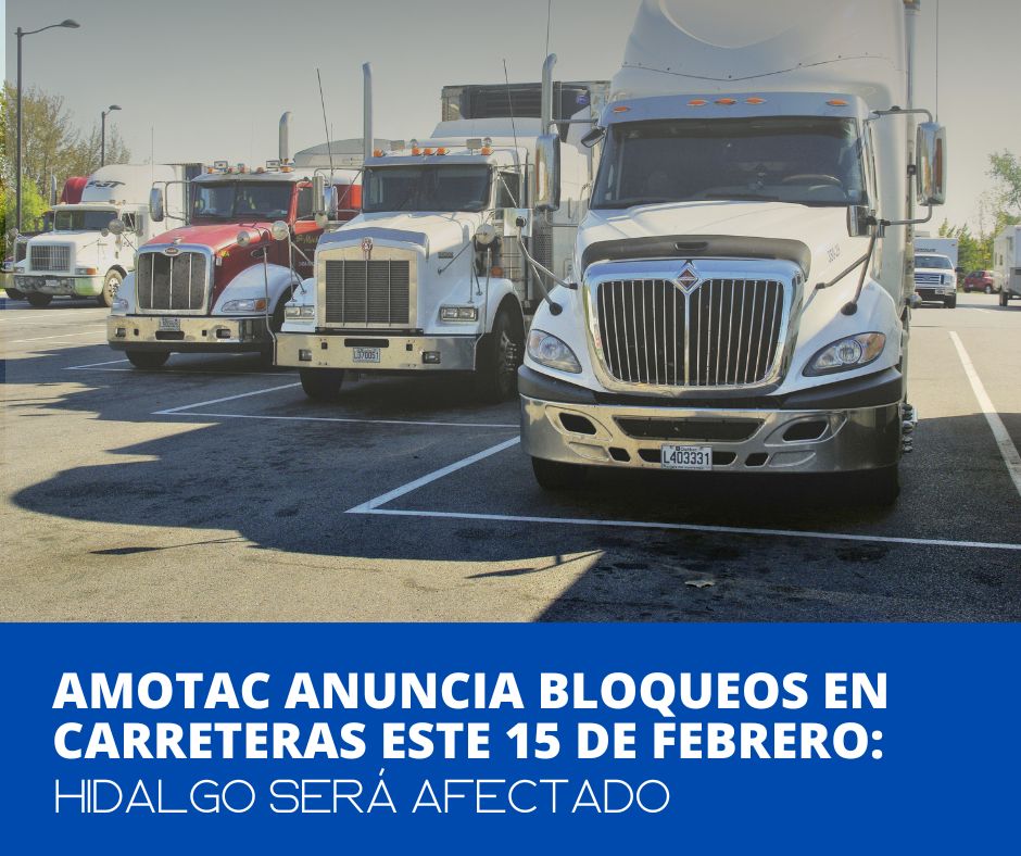 AMOTAC) ha anunciado su intención de bloquear diferentes puntos carreteros del país el próximo jueves 15 de febrero