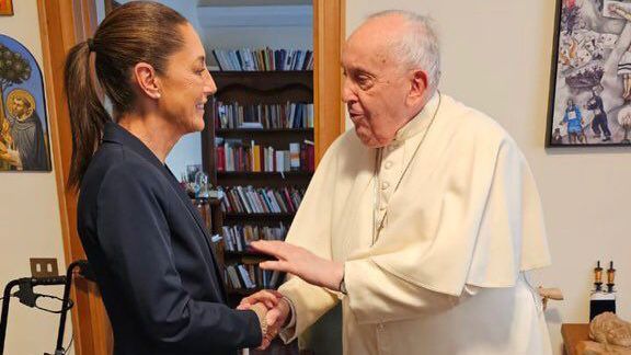 Claudia Sheinbaum y el Papa Francisco
