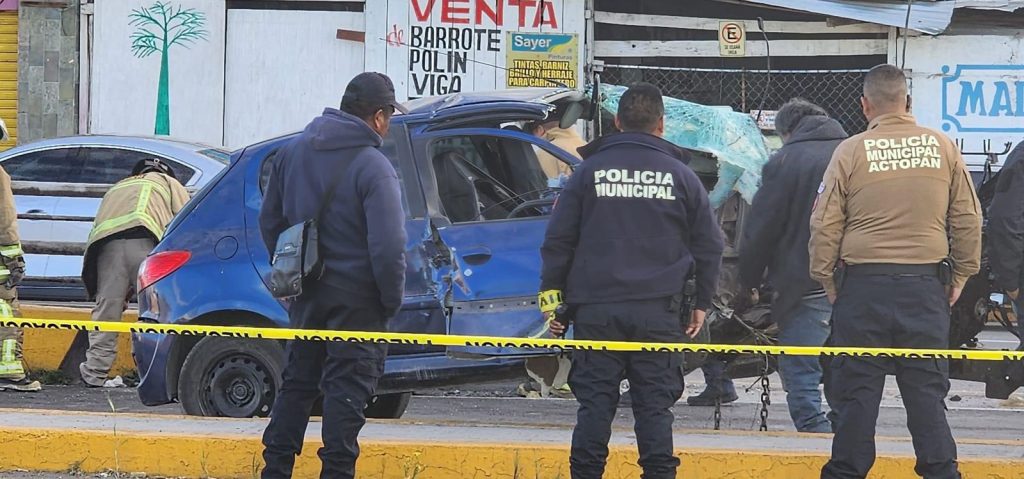 Policía Municipal auxilia en accidente en Actopan