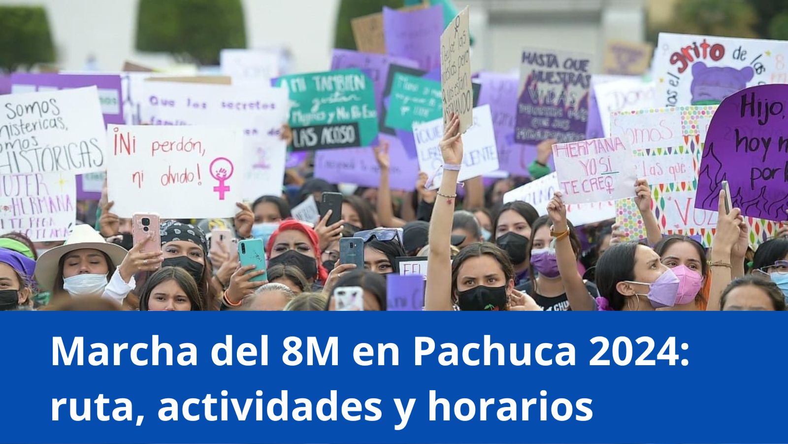 Marcha del 8M en Pachuca 2024: ruta, actividades y horarios