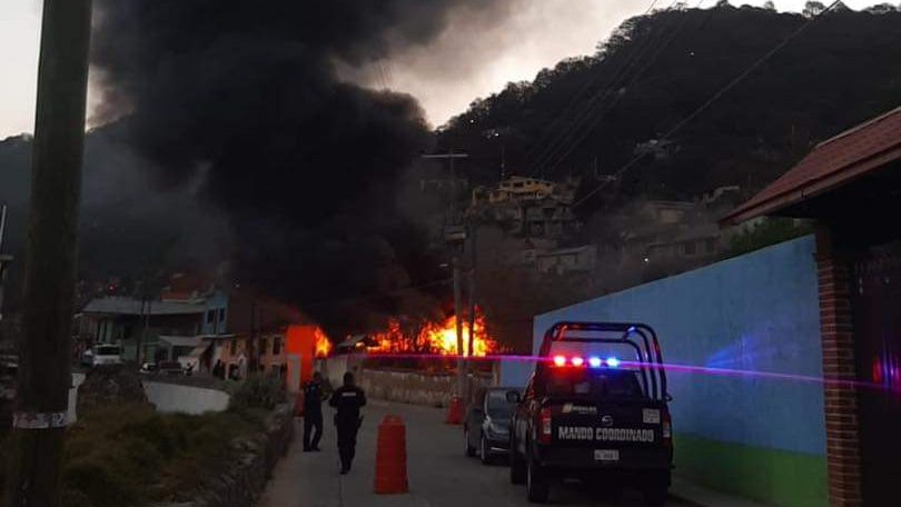 incendio en Omitlán