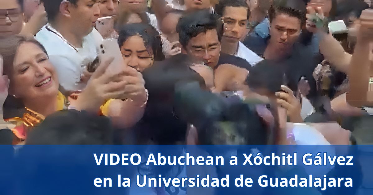 Abuchean a Xóchitl Gálvez en la Universidad de Guadalajara