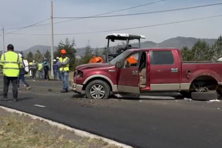 Accidente en la carretera Pachuca - Tulancingo: trabajador pierde la vida