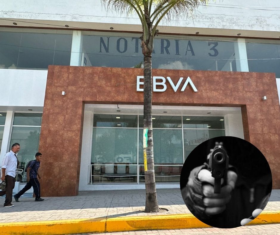 Banco BBVA es asaltado en Mixquiahuala