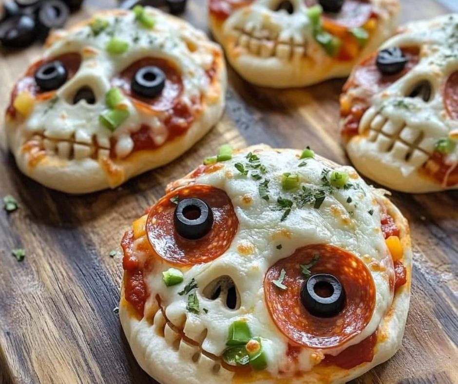 ¿Cómo hacer calaveras de pizza para Día de Muertos?