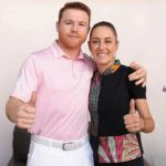 Canelo Álvarez en Toma de Protesta de Claudia Sheinbaum