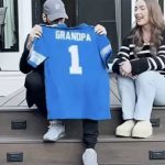 Con jersey de Leones de Detroit, Eminem se entera de que será abuelo