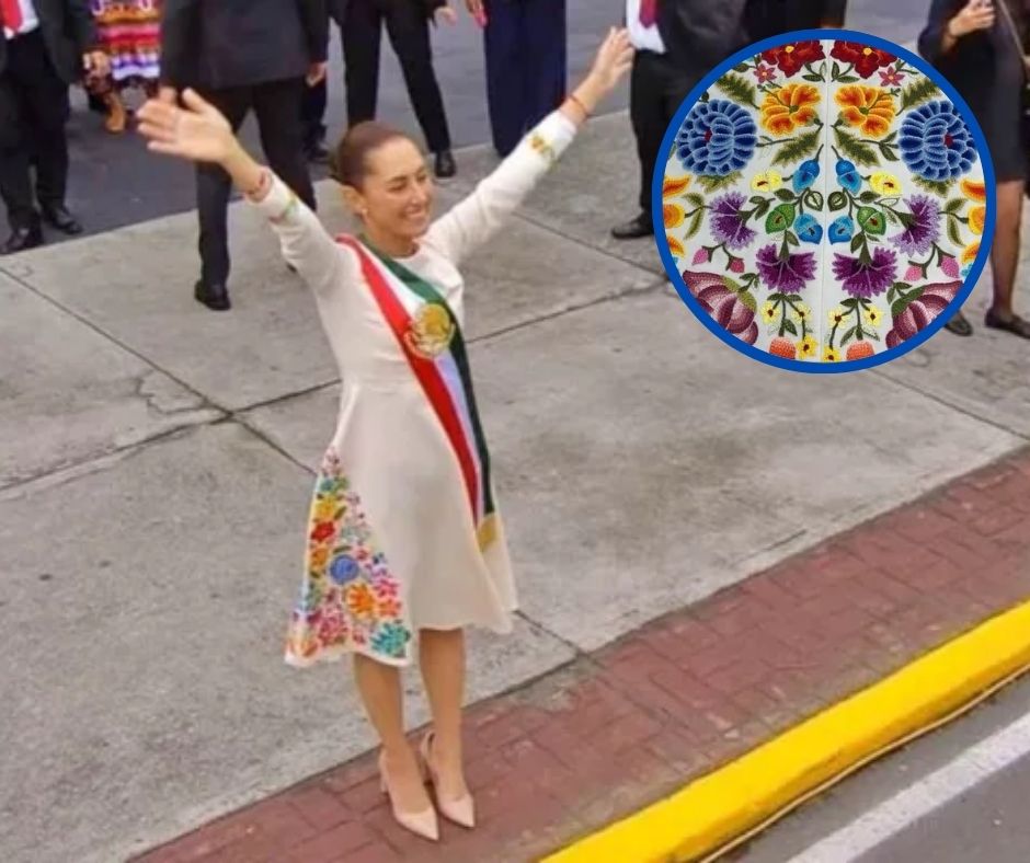 Conoce los detalles del vestido de Claudia Sheinbaum en la Toma de Protesta