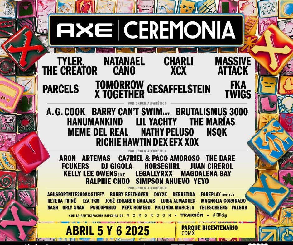 Este es el cartel de Axe Ceremonia 2024 y el costo de los boletos