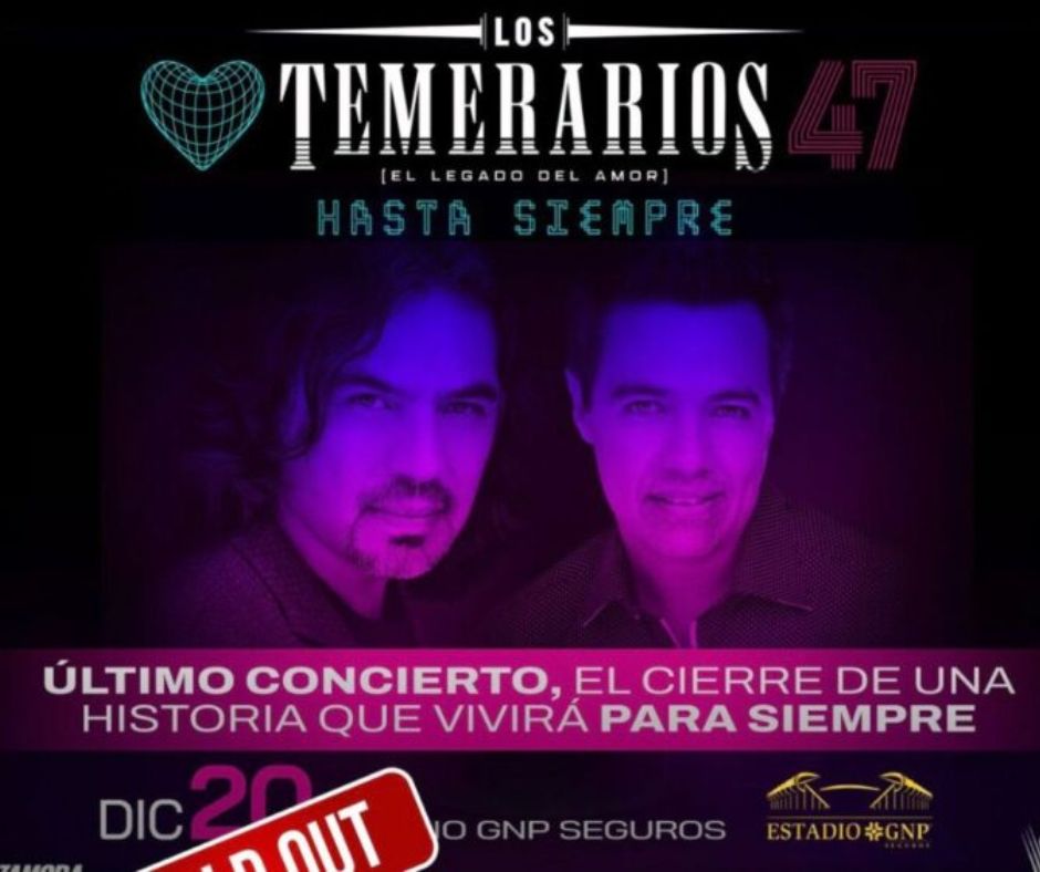 Los Temerarios dan segunda fecha de concierto de despedida en CDMX