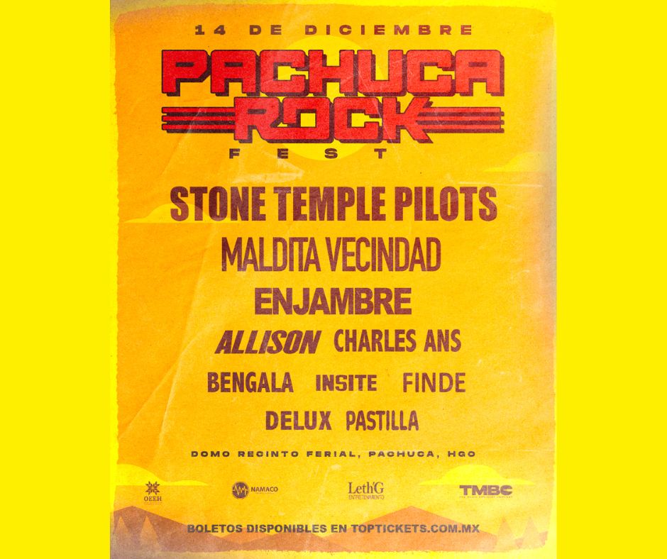 Stone Temple Pilots: Comienza la venta de boletos del Pachuca Rock Fest