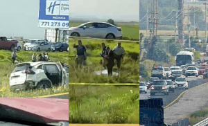Volcadura cobra una vida en la México – Pachuca, altura Tolcayuca