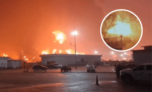 Video revela origen del incendio en Dos Bocas