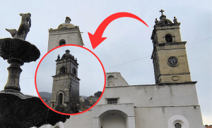 Rayo impacta iglesia en Mineral del Monte y derriba cruz