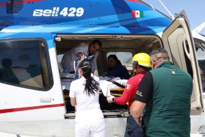 Trasladan a bebé en estado delicado de León a Tulancingo