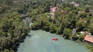 Ganan la batalla al lirio: rescatan la Presa Azul tras retirar más de mil toneladas de maleza invasora